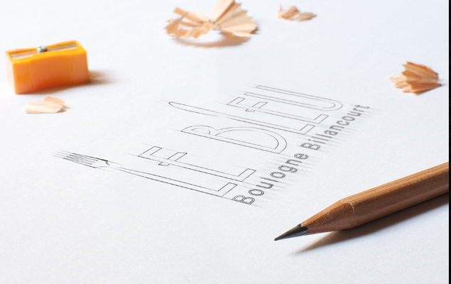 Création du logo du restaurant Le Bleu