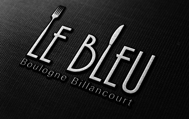 Création du logo pour le restaurant Le Bleu