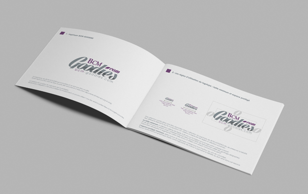 Création et réalisation de la charte graphique du logo pour la marque Bcm Goodies 
