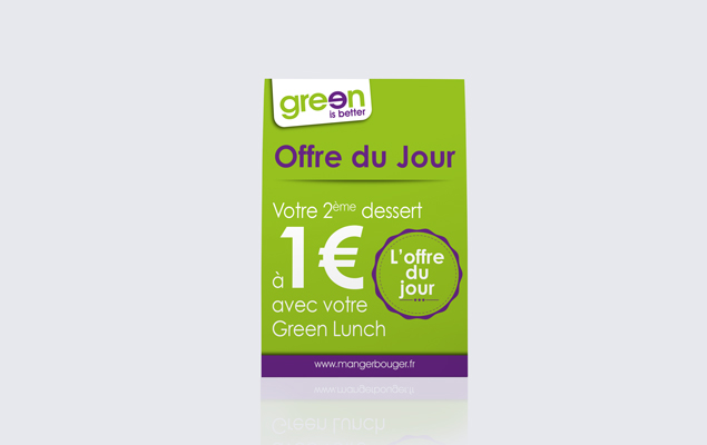Création des plexy de table du réseau de franchise Green Is Better