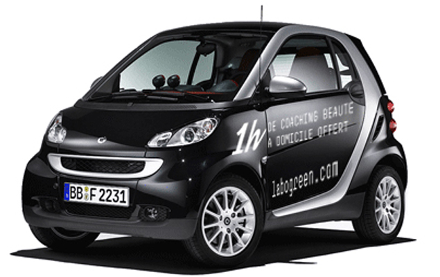 Création du covering pour les véhicules de Green Cosmetics