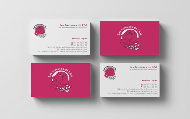 Création et gestion de l'impression pour la réalisation des cartes de visite des suceues de l'ouest