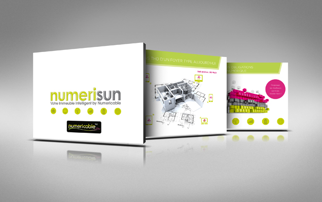 Création & réalisation d'un PowerPoint animé et interactif pour Numéricable client de l'agence More and Less